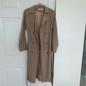 Tiger Mist Tan Trench Coat